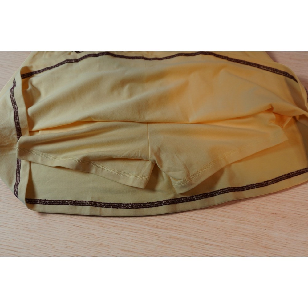 Womens Yellow 2 Piece Skort Set V-Neck Top Activewear Athleisure Small - Picture 9 of 15